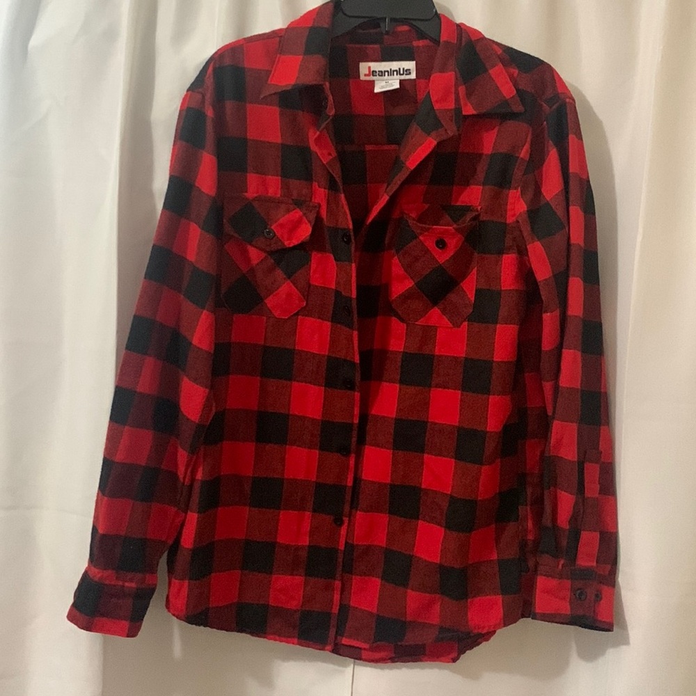 Red/Black Checker Flannel
